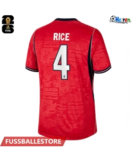 Günstige England Declan Rice #4 Auswärtstrikot WM 2026 Kurzarm
